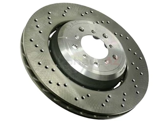 VNE 34112283801, 5830 Disc Brake Rotor; Front Left; Directional; 360x30mm; Cross-Drilled - BMW | 34112283385 583 W01331846064