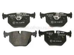 Hella Pagid 34216750160, 355008091 Brake Pad Set; Rear; OE Compound - BMW | 34216761240 34216790071 D936P MDB2004