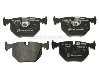 Hella Pagid 34216750160, 355008091 Brake Pad Set; Rear; OE Compound - BMW | 34216761240 34216790071 D936P MDB2004