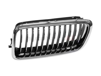 Genuine BMW 51138231595, 0862297 Grille; Left; Chrome Dipped Inner Fins. - BMW | W01331664631