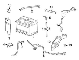 Genuine BMW 12421436885 Positive Battery Junction Block Cable - BMW