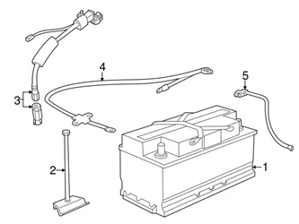 Genuine BMW 12421742833 Positive Battery Junction Block Cable - BMW
