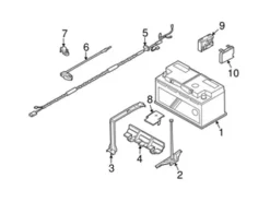 Genuine BMW 12427545142 Positive Battery Junction Block Cable - BMW