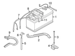 Genuine BMW 12427840580 Battery Cable - BMW