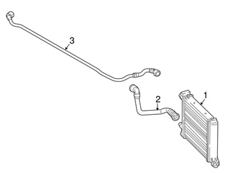 Genuine BMW 17127617375 Radiator Coolant Hose - BMW