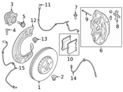 Genuine BMW 34118054825 Disc Brake Rotor; Front Left - BMW