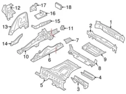 Genuine BMW 41007415977 Battery Tray - BMW