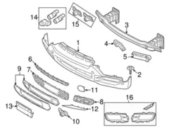 Genuine BMW 51117163957 Grille - BMW