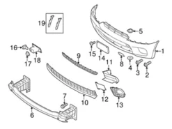 Genuine BMW 51118047343 Grille; Right - BMW