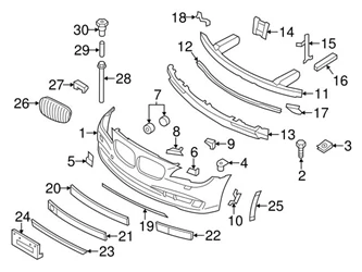 Genuine BMW 51137203197 Grille; Left - BMW