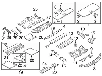 Genuine BMW 51477249739 Drive Motor Battery Pack Tray Bracket; Outer - BMW