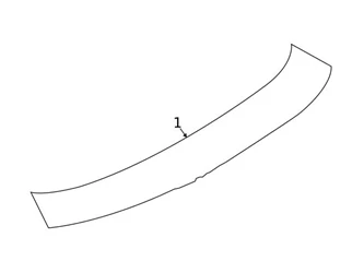 Genuine BMW 51627481774 Windshield Wiper Blade Spoiler - BMW