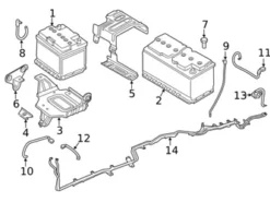 Genuine BMW 61126839825 Positive Battery Junction Block Cable - BMW
