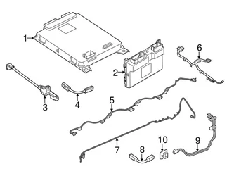 Genuine BMW 61126840443 Battery Cable Harness - BMW