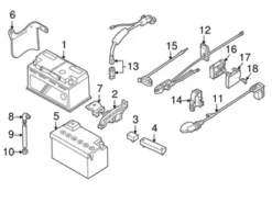 Genuine BMW 61126903180 Positive Battery Junction Block Cable - BMW