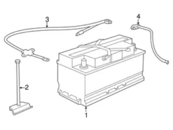 Genuine BMW 61126904901 Battery Cable - BMW