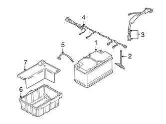 Genuine BMW 61126932479 Positive Battery Junction Block Cable - BMW