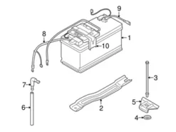 Genuine BMW 61127618679 Battery Cable - BMW