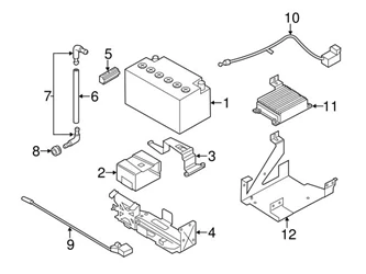 Genuine BMW 61129216743 Positive Battery Junction Block Cable - BMW