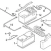 Genuine BMW 61129260956 Positive Battery Junction Block Cable - BMW