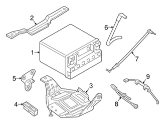 Genuine BMW 61129391187 Positive Battery Junction Block Cable - BMW