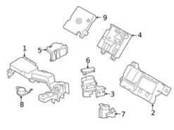 Genuine BMW 61146996954 Positive Battery Junction Block Cable; Rear, Front - BMW