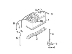 Genuine BMW 61217581791 Battery Frame - BMW