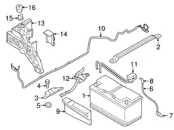 Genuine BMW 61217629934 Battery Insulator - BMW