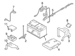 Genuine BMW 61217895238 Battery Tray - BMW