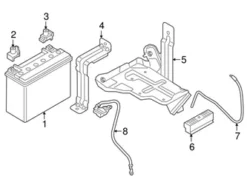Genuine BMW 61218602817 Battery Frame - BMW
