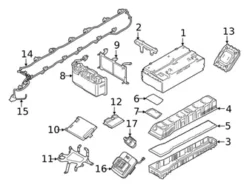 Genuine BMW 61278619611 Battery Cable Harness - BMW
