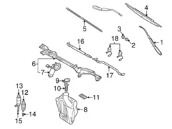 Genuine BMW 61607034574 Wiper Blade Assembly; Right - BMW