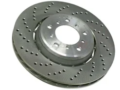 VNE 34112282801, 1080 Disc Brake Rotor; Front Left, Directional; 325 X 28mm - BMW | 34112282001 34112282301