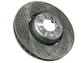 VNE 34112282806, 6080 Disc Brake Rotor; Front Right; Directional; 374x36mm - BMW